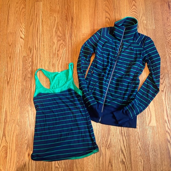 Lululemon Asana Jacket and Tank - Picture 1 of 13